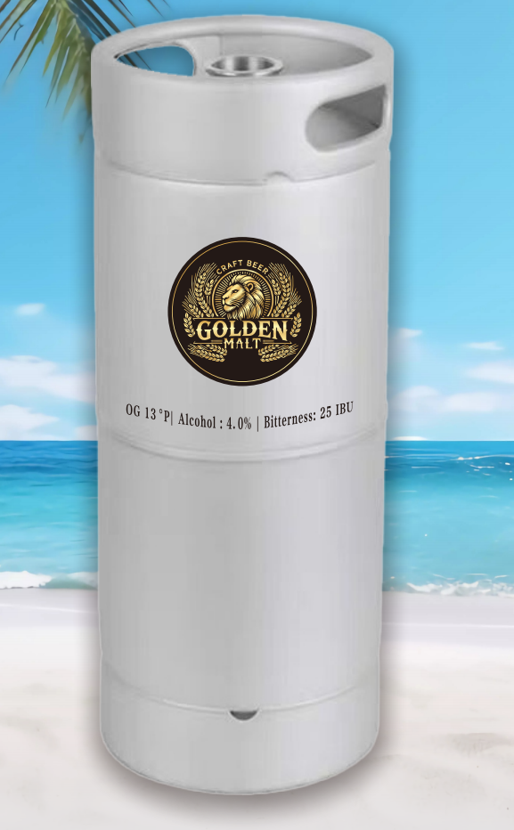 Golden Malt 20L Steel Keg